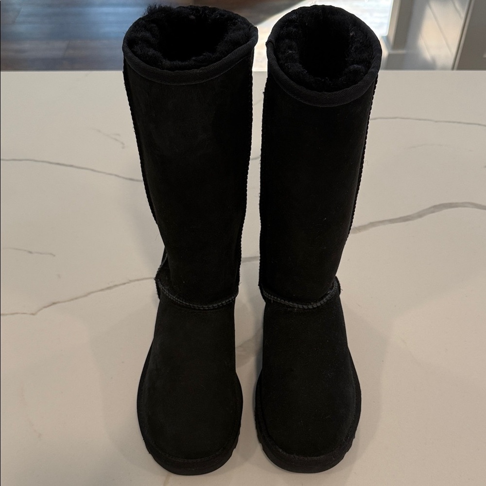 Brand New Ugg Black Tall Suede Boots